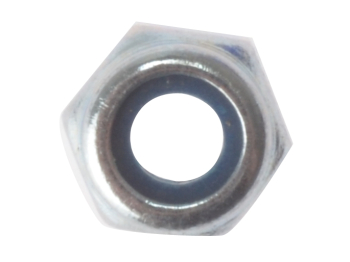 Nylon Locking Nut BZP       M4 100 Per Bag DIN982       (D26)