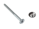Mirror Screw Chrome         1" 10 Per Bag               (D26) Mirror Screw Chrome         1" 10 Per Bag               (D26)