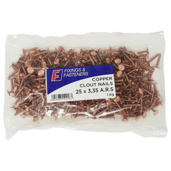 Copper Annular Nails 25x3.35mm 1kg Bag
