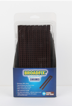 Broadfix Double Snap Shims 16 Per Pack              Brown