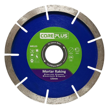 CorePlus Diamond Blade 125mm Each Mortar Raking CorePlus Diamond Blade 125mm Each Mortar Raking