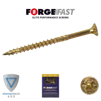 ForgeFast Pozi Comp ZY 6.0x180 Box 100 Elite Woodscrew
