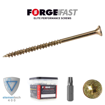 ForgeFast Torx Comp ZY  4.0x50 Tub 900  Self Drilling W/Screw