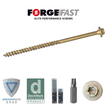 ForgeFast T/Fix Screw7.0x100mm Box 50 2000h Tan     Torx Comp