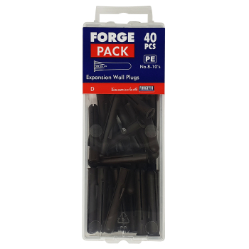 ForgePack Wall Plug Brown 8-10 40 per pack