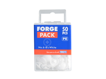 ForgePack Screw Cover Cap PZ 50 per pack   No.6-8's   Brown