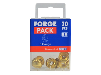 ForgePack Screw Cup Washer 20 per pack    Brass   No.10's