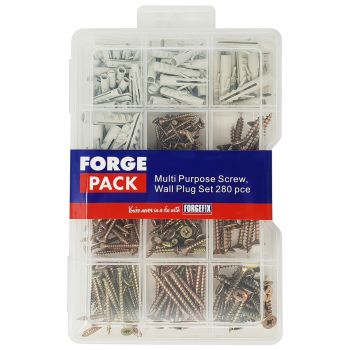 ForgePack Screw/Wall Plug Kit 280 per pack