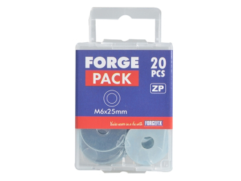 ForgePack Flat Washer 20 per pack    ZP     M10x25mm