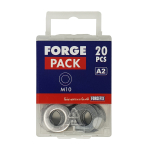 ForgePack Flat Washer DIN125 20 per pack     A2 S/S     M10 ForgePack Flat Washer DIN125 20 per pack     A2 S/S     M10