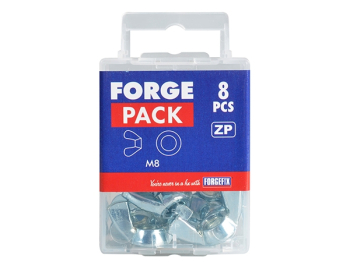 ForgePack Wing Nut & Washer 6 per pack       ZP        M10