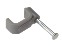 Cable Clips - Flat - Grey - Box